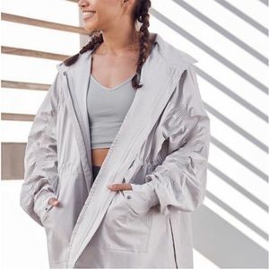 Fabletics Haze Gray Giana Jacket Medium M EUC